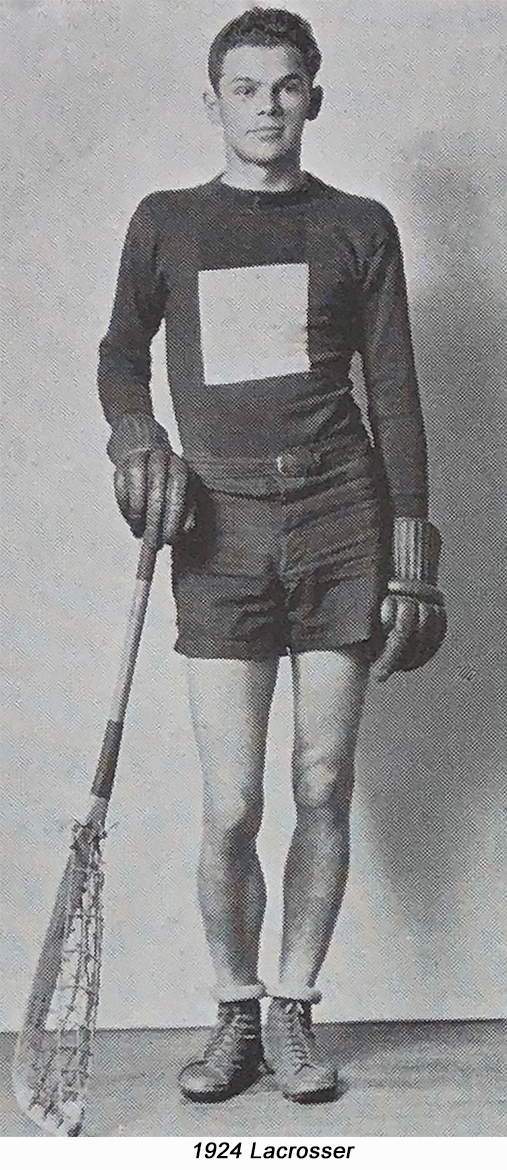 1924 Geneva lacrosser